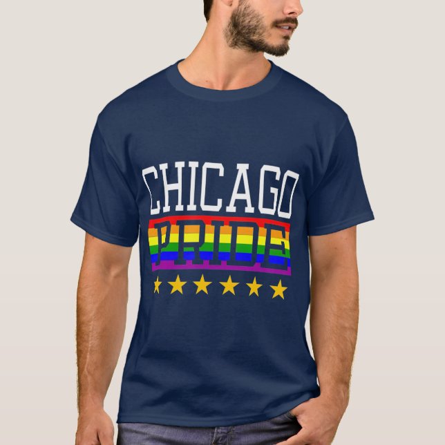 T-shirt Drapeau arc-en-ciel LGB LGB gay lesbienne de Chica (Devant)