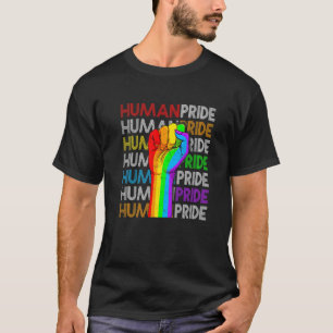 T-shirt Drapeau arc-en-ciel LGBT de couleur alliée de fier