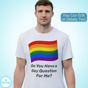 T-shirt Drapeau arc-en-ciel LGBT Gay pride Drapeau Texte p