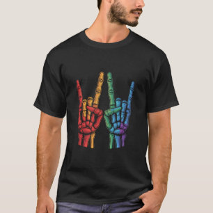 T-shirt Drapeau arc-en-ciel LGBTQ de la fierté gay de la m