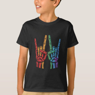 T-shirt Drapeau arc-en-ciel LGBTQ de la fierté gay de la m