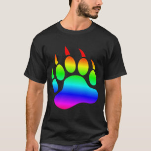 T-shirt Drapeau arc-en-ciel mâle de l'ours rayé GAAR