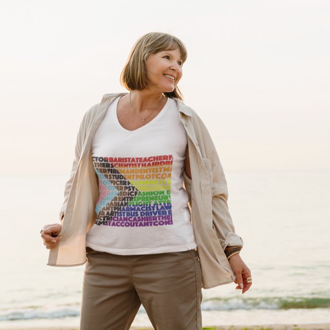 T-shirt Drapeau arc-en-ciel progressiste LGBT Script gay (Créateur téléchargé)