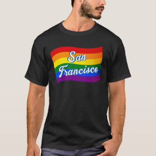 T-shirt Drapeau arc-en-ciel San Francisco Gay pride LGBT L