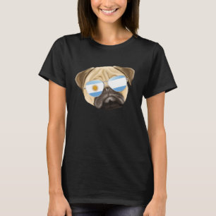 T-shirt Drapeau argentin Carlin chien Argentine poche