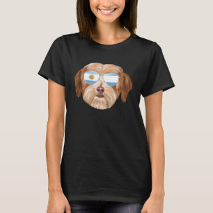 T-shirt Drapeau argentin Chien Havanais Argentine Poche