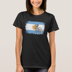 T-shirt Drapeau argentin de Dalmatie vintage