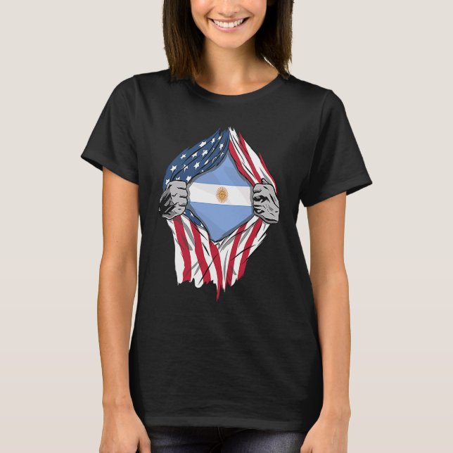 T-shirt Drapeau argentin en Argentine (Devant)