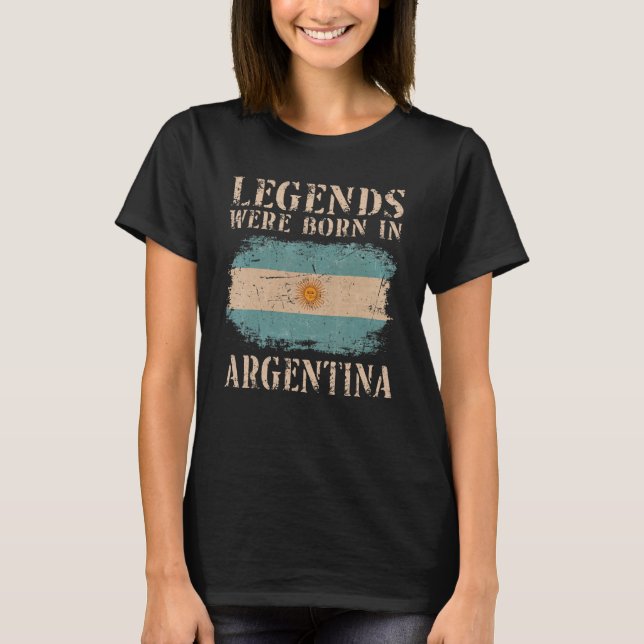 T-shirt Drapeau argentin vintage Argentine 1 (Devant)
