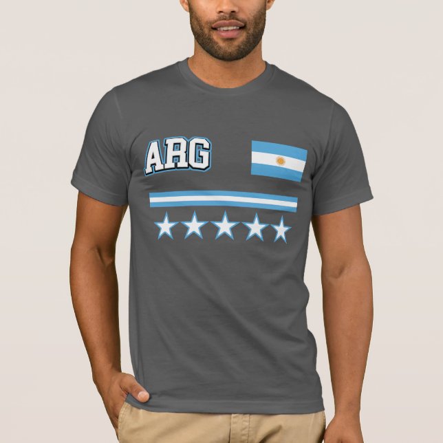 T-shirt Drapeau Argentine (Devant)