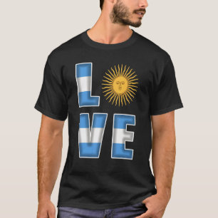 T-shirt Drapeau Argentine Argentine Drapeau Argentine