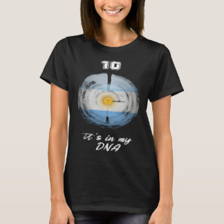 T-shirt Drapeau Argentine Awesome Football Rétro10 C'est E