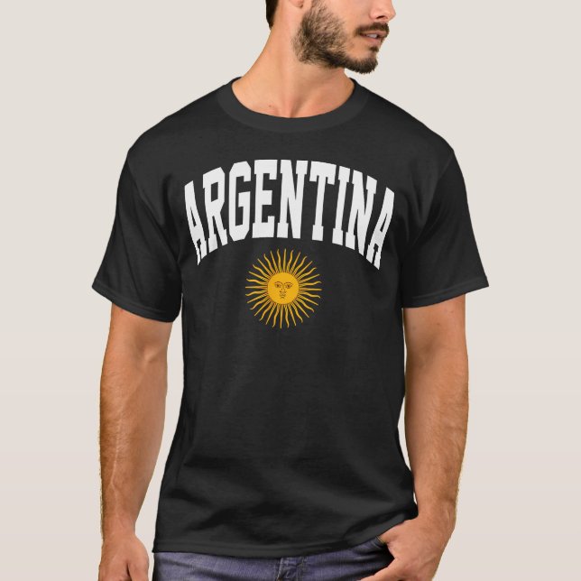 T-shirt Drapeau Argentine Fierté Nationale Supporters de S (Devant)