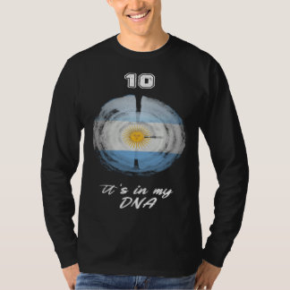 T-shirt Drapeau Argentine Incroyable Football Rétro10 C'es