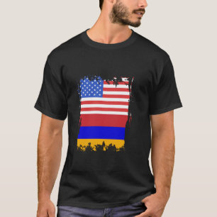 T-shirt Drapeau Arménie États-Unis Amérique Fierté Arménie