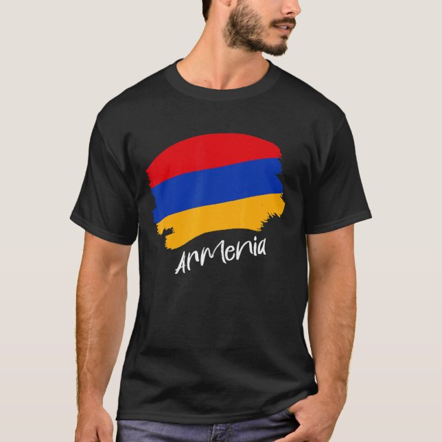 T-shirt Drapeau arménien Arménie (Devant)
