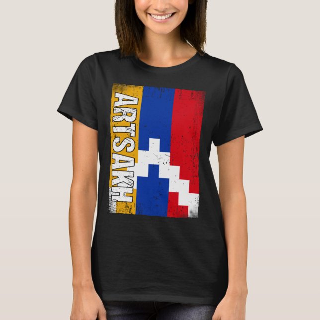 T-shirt Drapeau Artsakhian Artsakh (Devant)