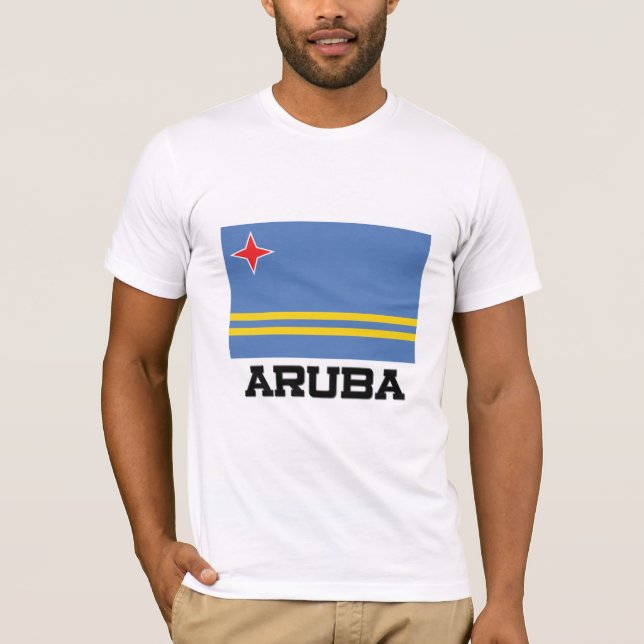 T-shirt Drapeau Aruba (Devant)