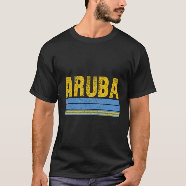 T-shirt Drapeau Aruba Aruba S (Devant)