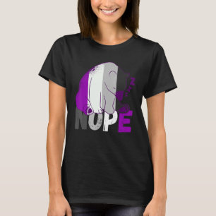 T-shirt Drapeau Asexuel Nope Ours De Lance Ace Asexuel Lgb