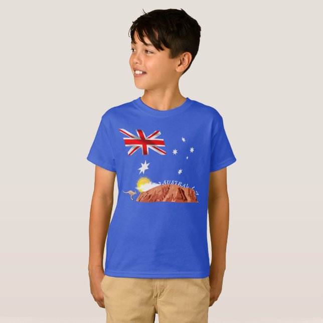T-shirt Drapeau australien (Devant entier)
