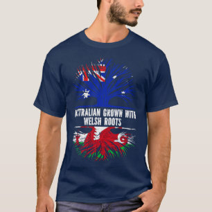 T-shirt Drapeau australien aux racines galloises Australie