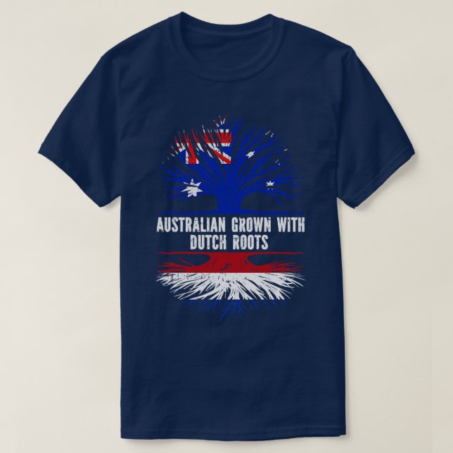 T-shirt Drapeau australien aux racines hollandaises Austra (Design devant)