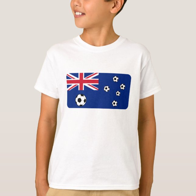 T-shirt Drapeau australien balle de football (Devant)