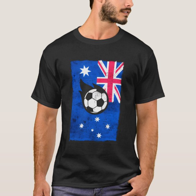 T-shirt Drapeau australien de football (Devant)