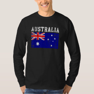 T-shirt Drapeau australien de l'Australie Vintage rétro
