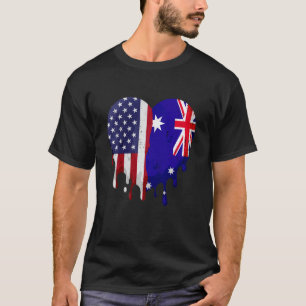 T-shirt Drapeau australien du Mois australien du patrimoin