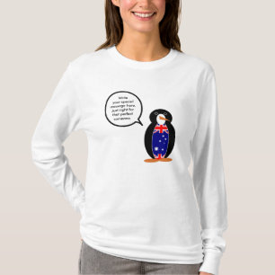 T-shirt Drapeau australien Faune Manchot Cadeau personnali