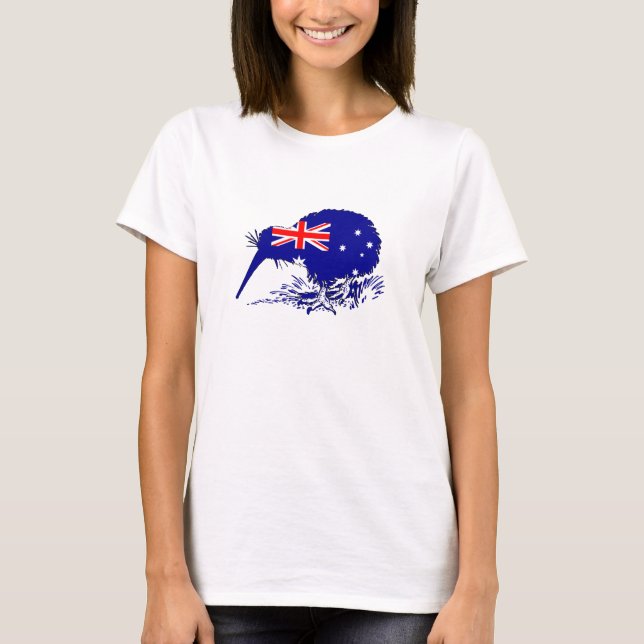 T-shirt Drapeau australien - Kiwi Bird (Devant)