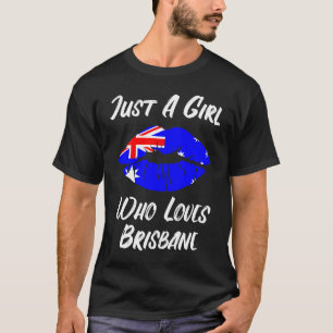 T-shirt Drapeau australien Lèvres Mouth Love Brisbane