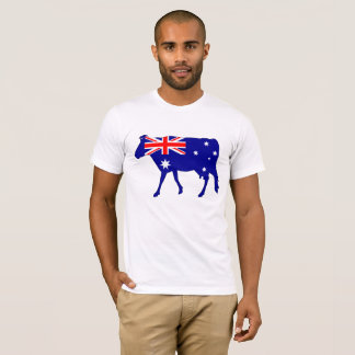 T-shirt Drapeau australien - vache