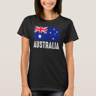T-shirt Drapeau Australien Vintage Patriotique ADN Footbal