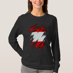 T-shirt Drapeau Autriche