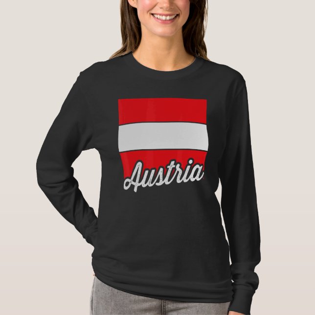 T-shirt Drapeau Autriche Drapeau Autriche Autriche (Devant)