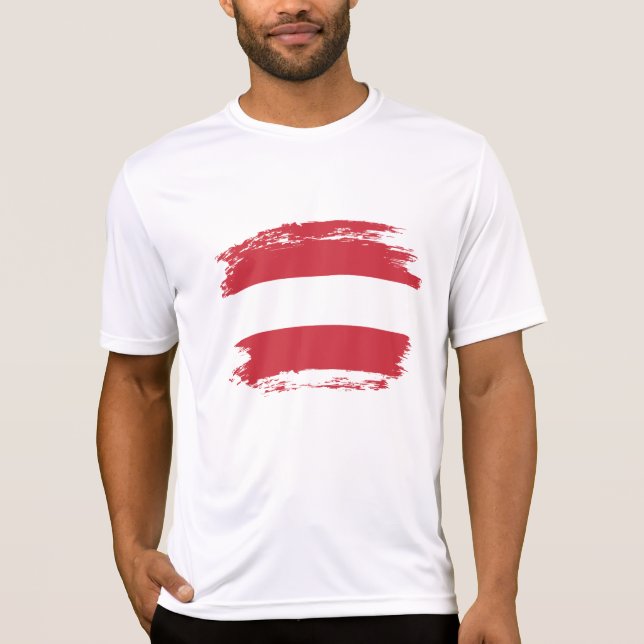 T-shirt Drapeau autrichien (Devant)