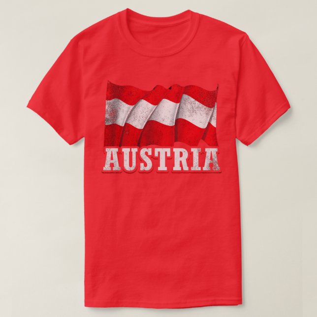 T-shirt Drapeau autrichien (Design devant)
