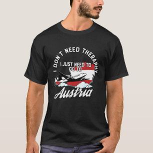 T-shirt Drapeau autrichien I Autriche Drapeau I Vacances A