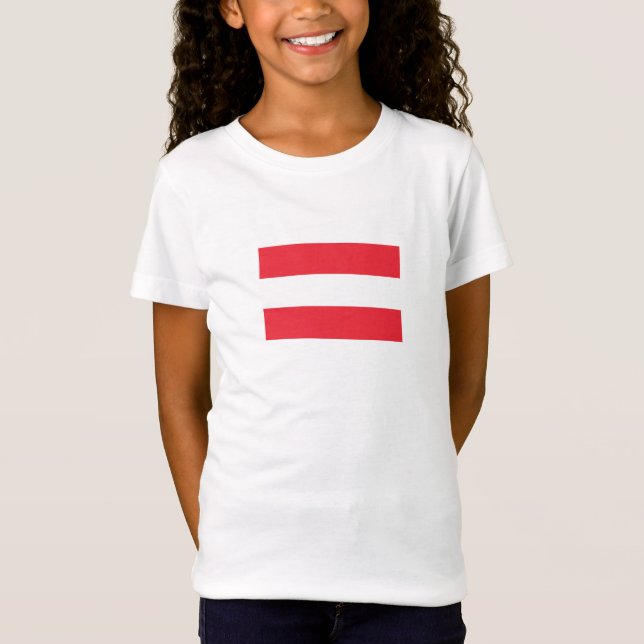 T-Shirt Drapeau Autrichien Patriotique (Devant)