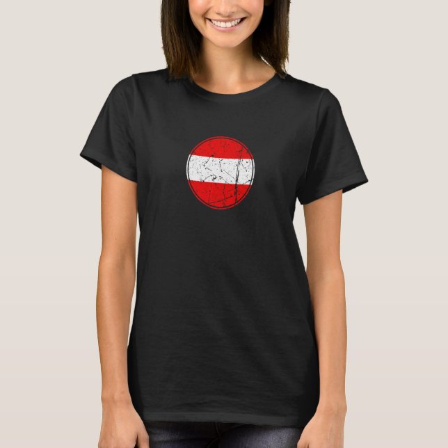 T-shirt Drapeau autrichien Vintage (Devant)