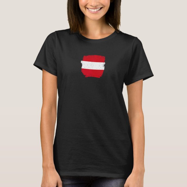 T-shirt Drapeau autrichien Vintage Autriche 1 (Devant)