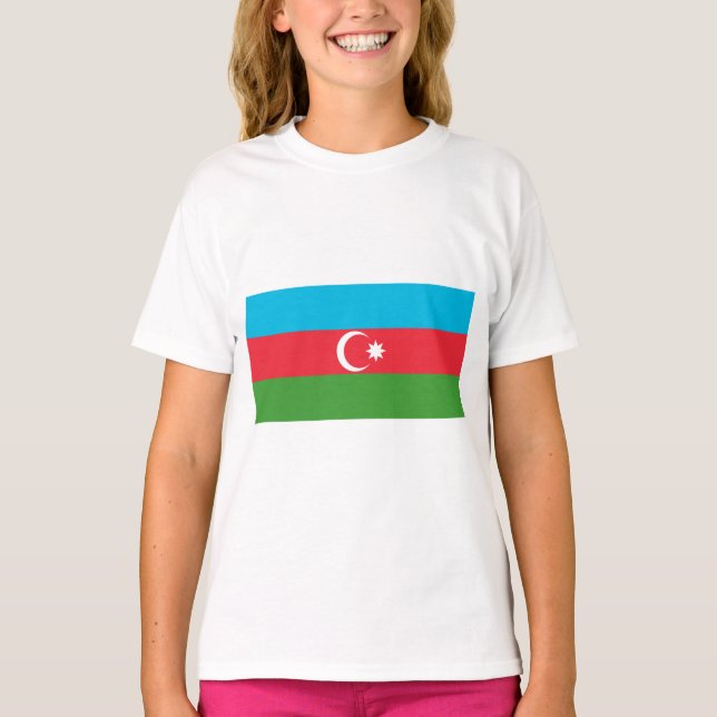 T-shirt Drapeau azerbaïdjanais (Azerbaïdjan) (Devant)