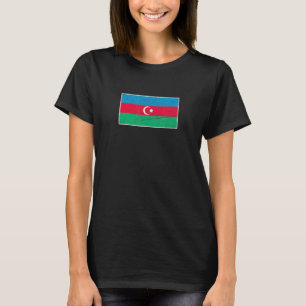 T-shirt Drapeau azerbaïdjanais vintage