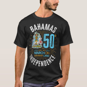 T-shirt Drapeau bahaméen de 50e indépendance des Bahamas N