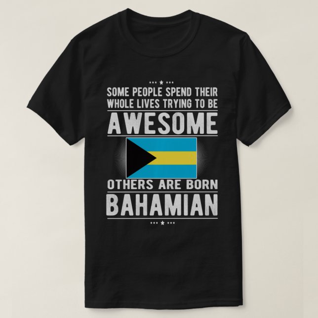T-shirt Drapeau bahaméen incroyable Bahamas Racines bahamé (Design devant)