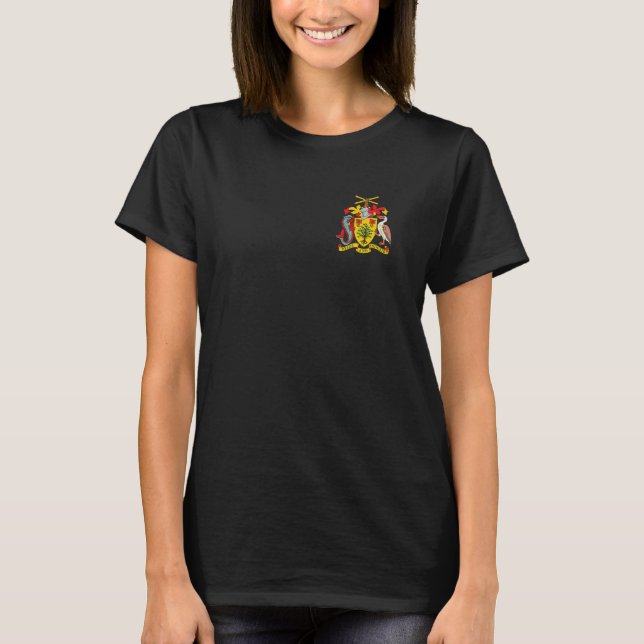 T-shirt Drapeau Barbade Souvenir Bridgetown (Devant)