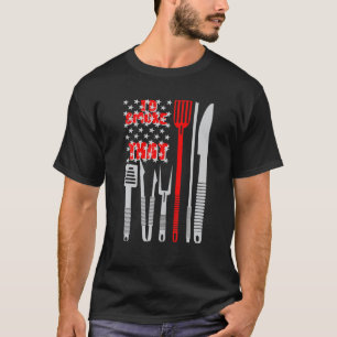 T-shirt Drapeau barbecue Je fumerais ce papa patriotique G